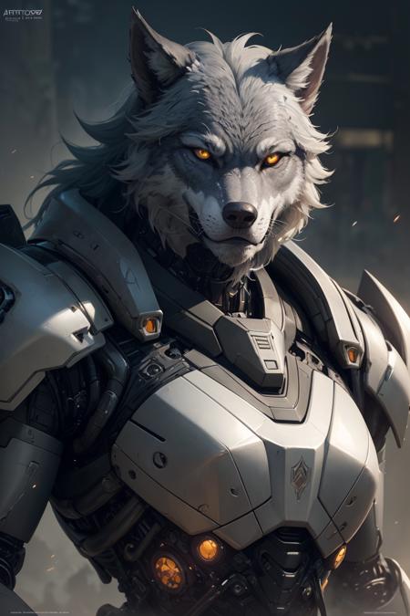 379583-635322953-Portrait painting of a cybernetic grey werewolf with power armor, ultra realistic, concept art, intricate details, eerie, highly.png